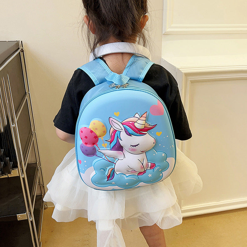 3D Unicorn Cute Eggshell Backpack