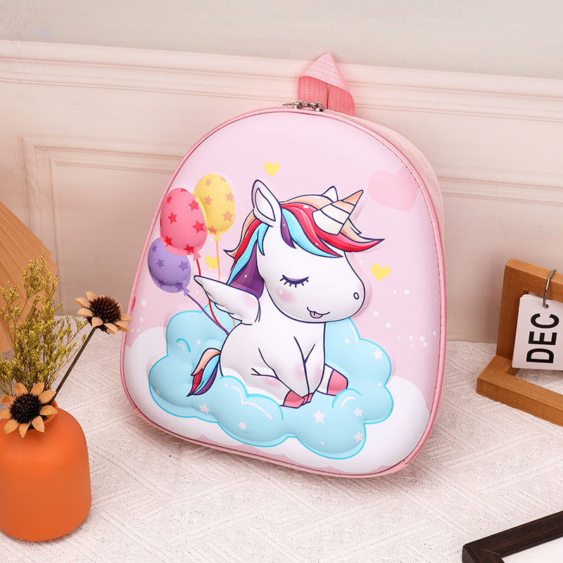 3D Unicorn Cute Eggshell Backpack