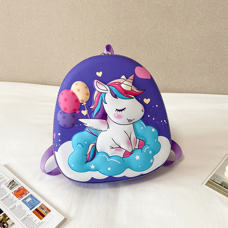 3D Unicorn Cute Eggshell Backpack