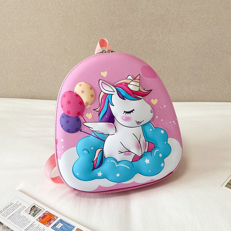 3D Unicorn Cute Eggshell Backpack