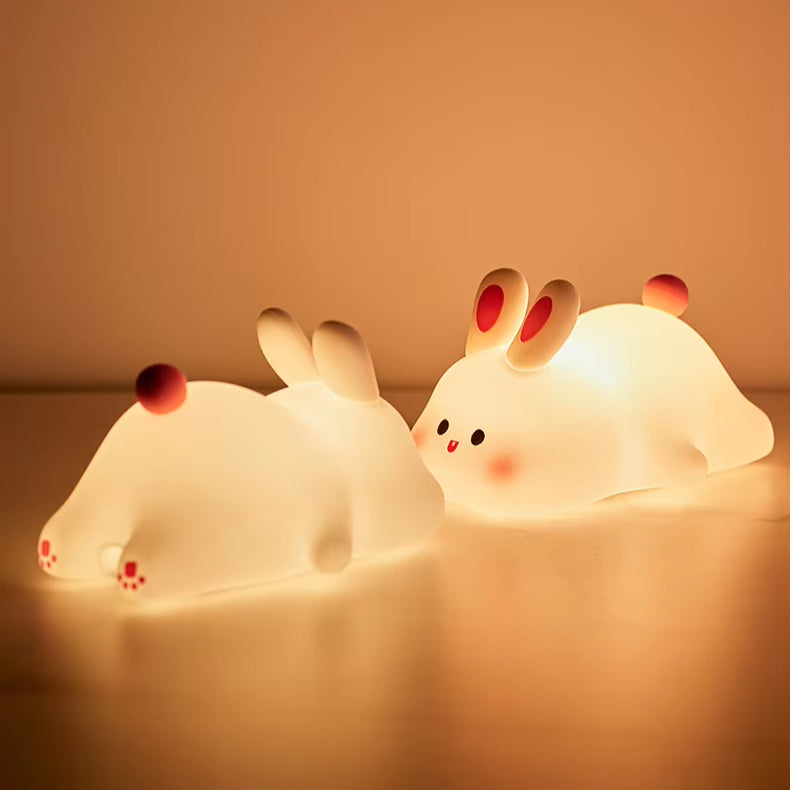 9-Mode Rabbit Night Light | Cute Silicone Lamp with Sensor for Kids & Baby