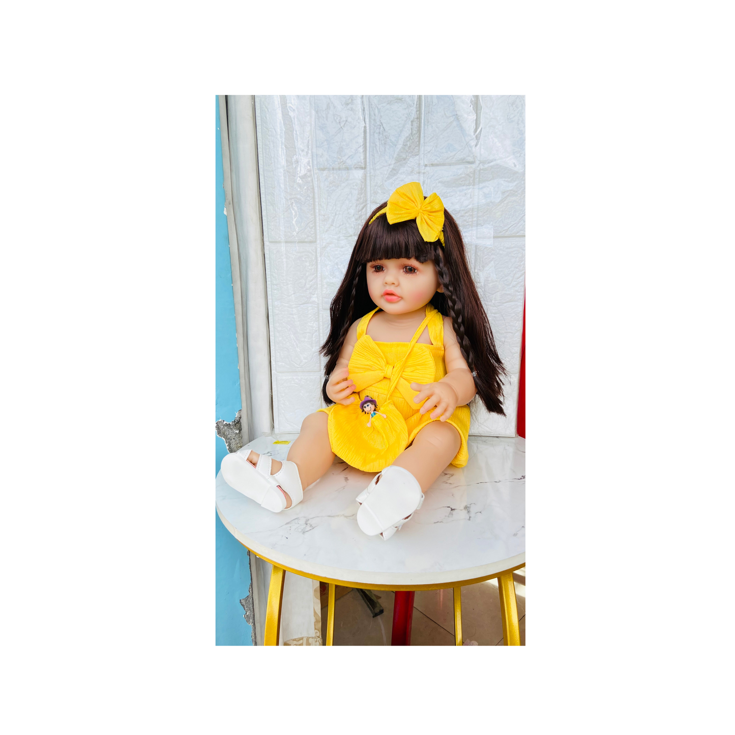 NestyFox 55 cm Realistic Silicone Baby Doll with Sound & Motion For Girls
