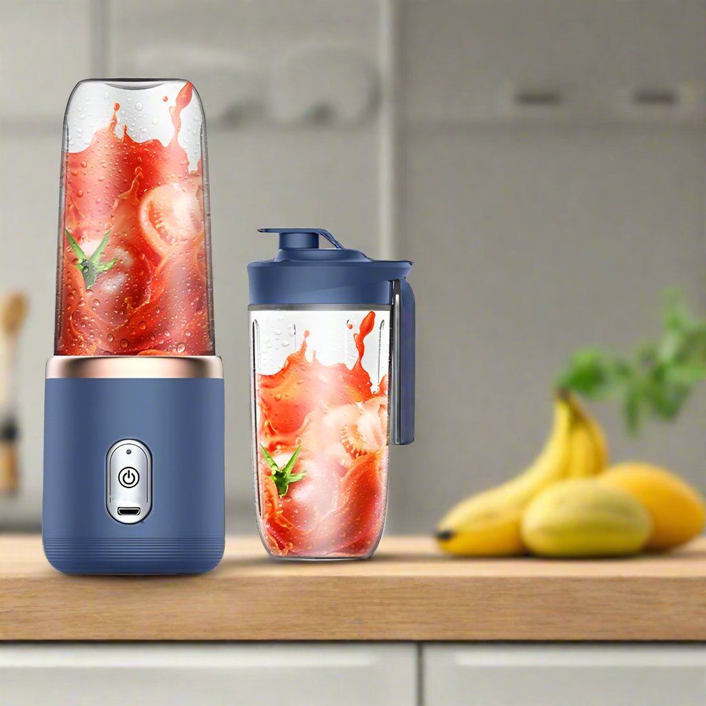 Portable Mini Blender
Alt text: "Portable mini blender with USB charging."
Detachable Cup Blender
Alt text: "USB rechargeable blender with detachable cup."
6-Blade Personal Blender
Alt text: "Mini blender with 6 stainless steel blades."
Mini Blender with Safety Lock
Alt text: "Compact blender with magnetic safety lock."
USB Cordless Blender
Alt text: "USB cordless blender for smoothies and shakes.