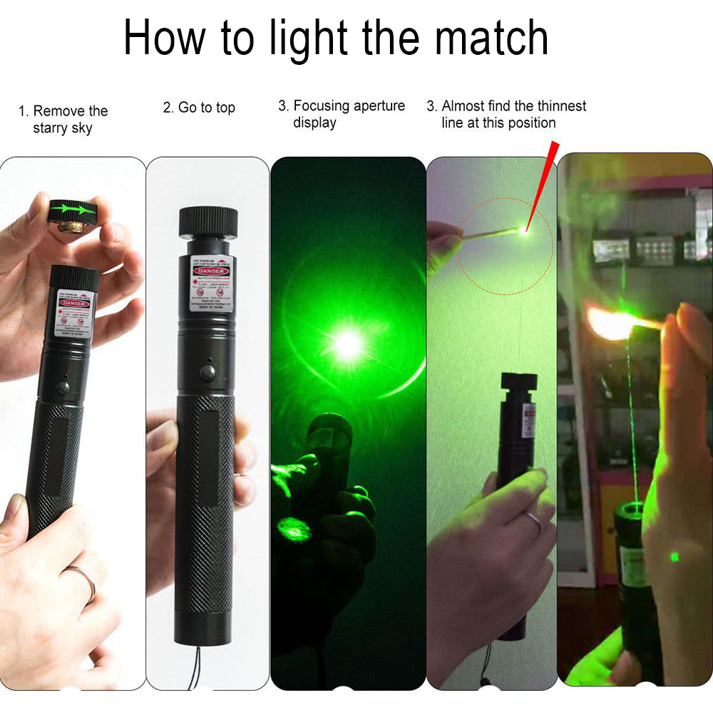 NestyFox Green Laser Pointer 2000 Metres High Power