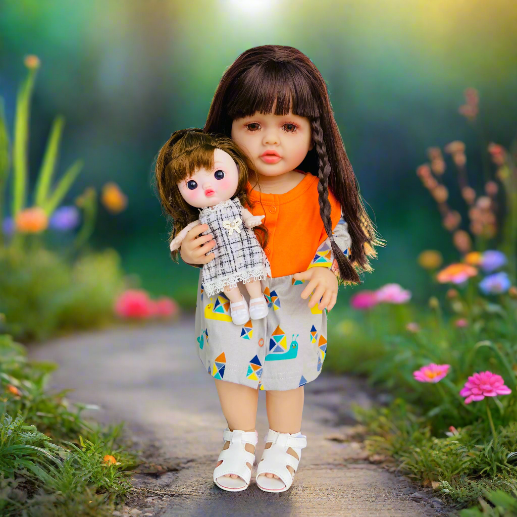 Kiki & Coco Realistic 55 cm Silicone Doll Combo for Girls
