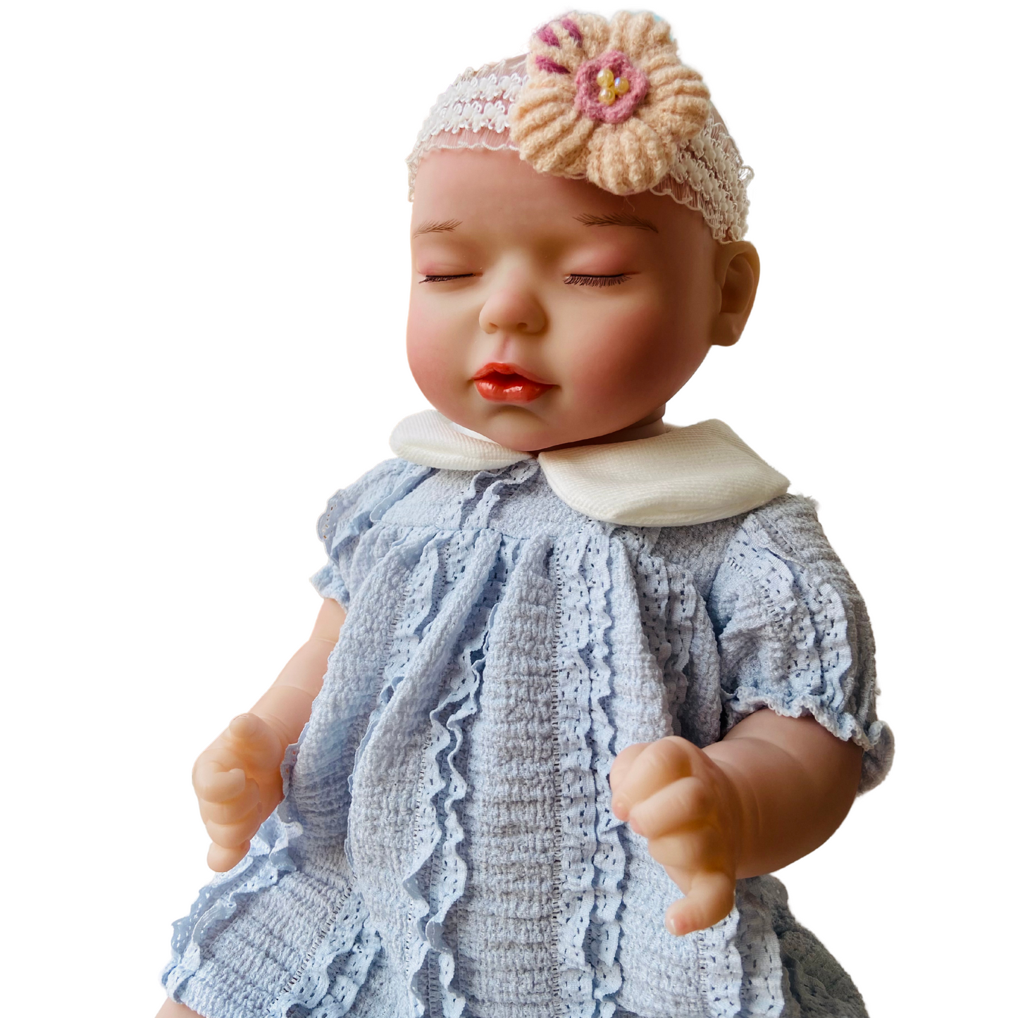 NestyFox 43cm Full Silicone Reborn Baby Doll with Sound & Motion Sensor