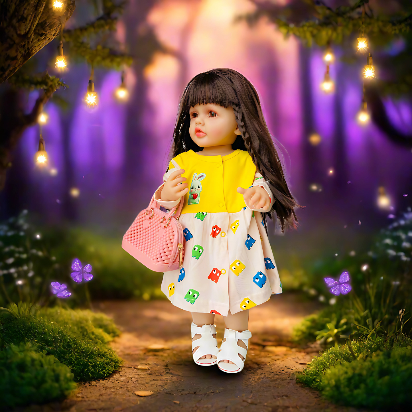 Realistic Silicone Doll Combo with Handbag & Accessories