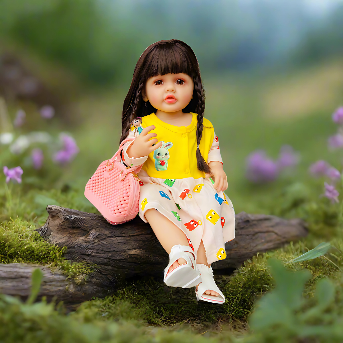 Realistic Silicone Doll Combo with Handbag & Accessories