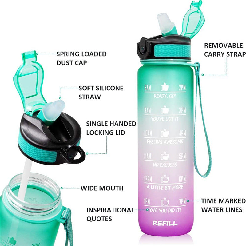 Gym Fitness Sports Water Bottle BPA-Free