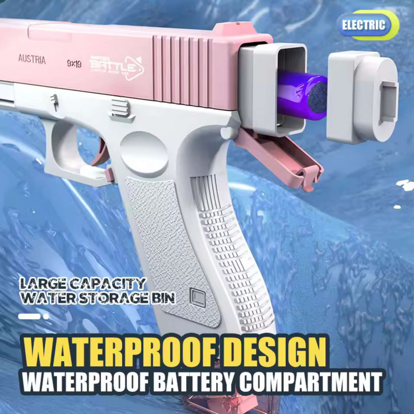 NestyFox Electric Water Gun β High-Pressure USB Rechargeable Pichkari