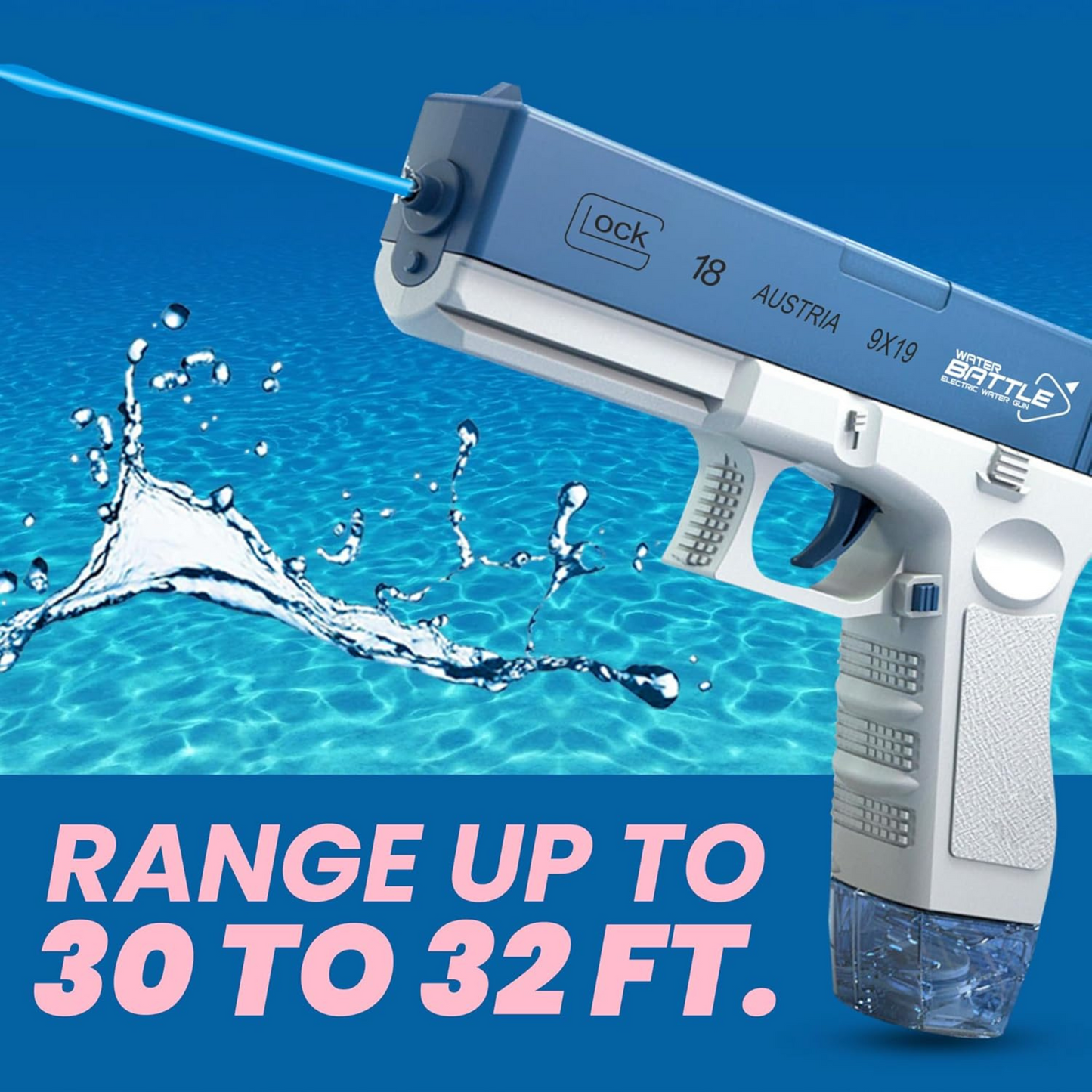 NestyFox Electric Water Gun β High-Pressure USB Rechargeable Pichkari