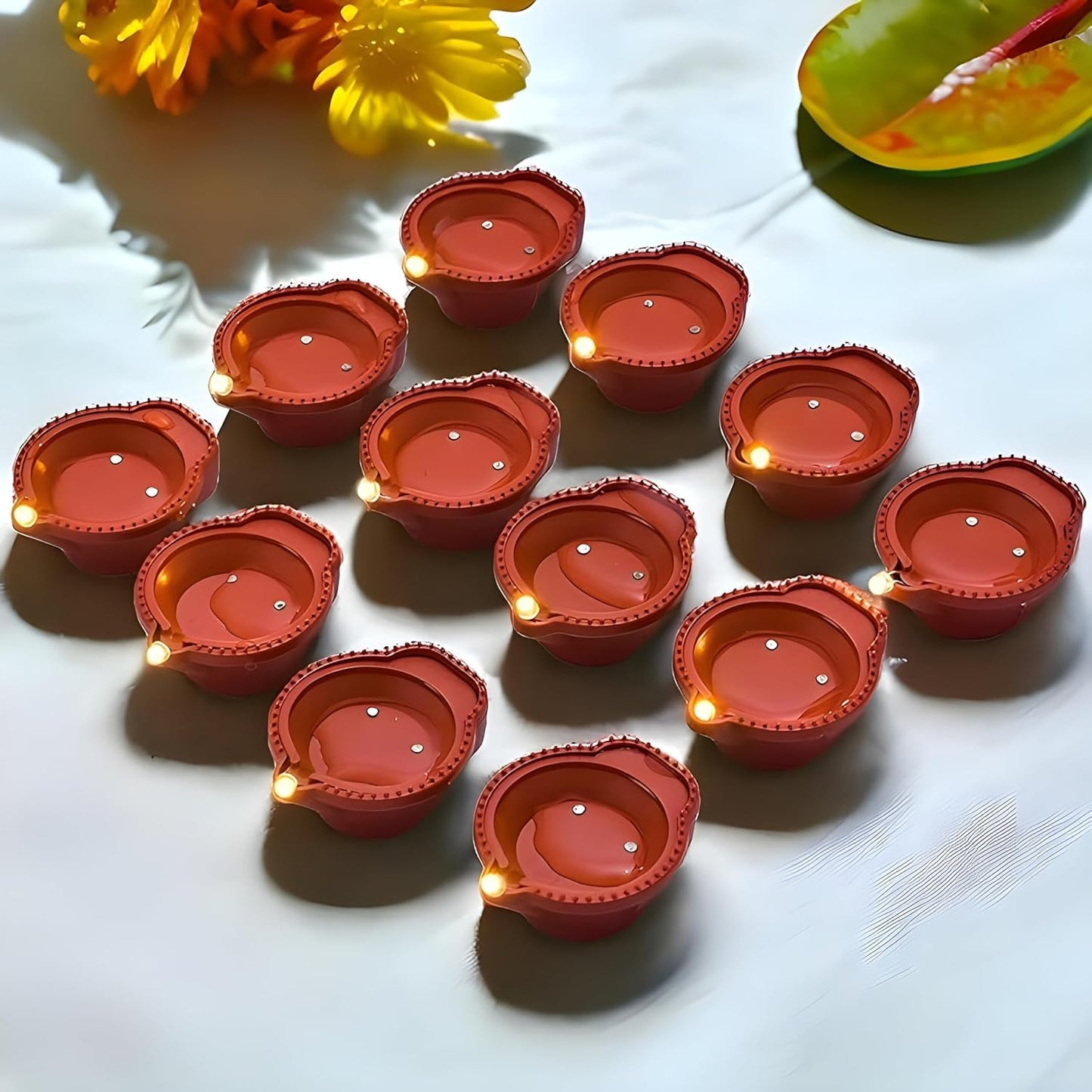 Water Sensor LED Diya (Pack Of 12)