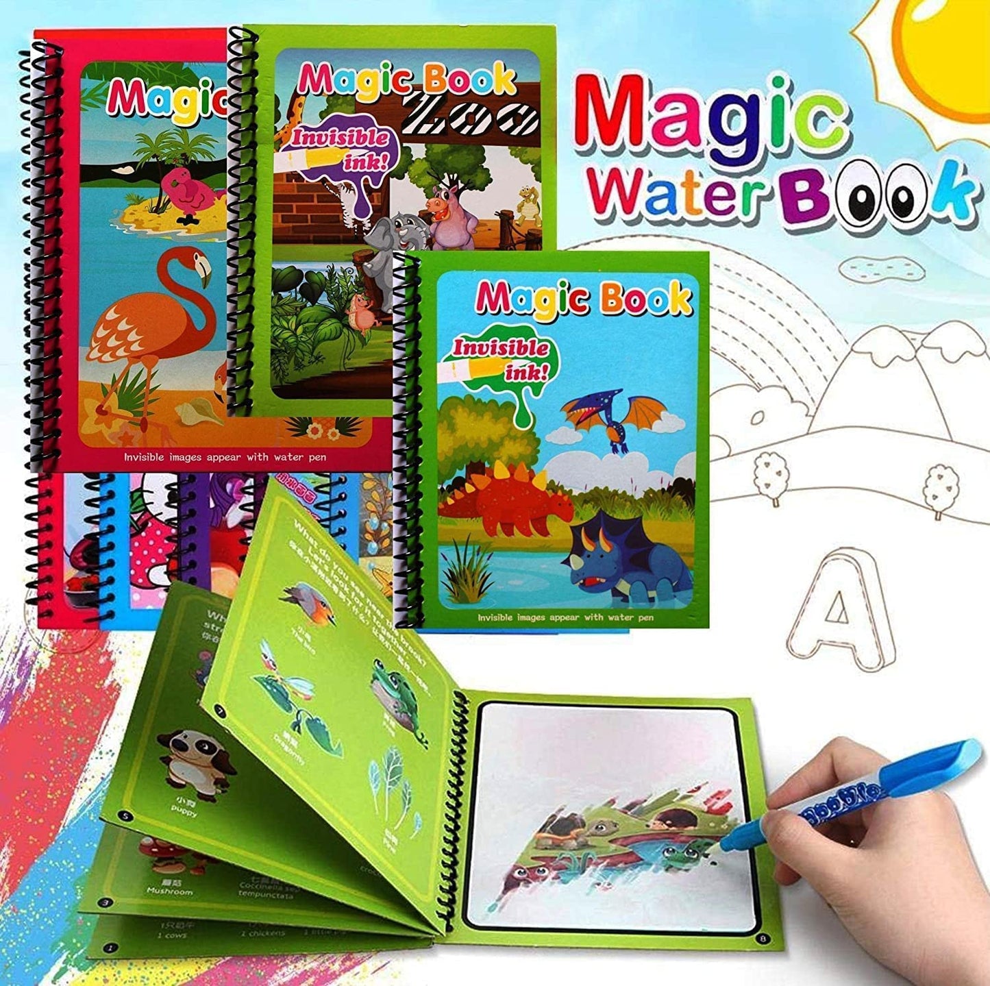 Water Magic Books for Children (Set Of 3)