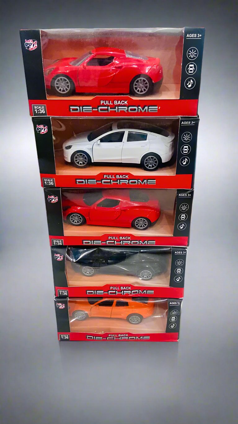 1:36 Scale Die-Cast Pull Back Metal Car with Sound and Light openable Doors, for Kids Best Toys