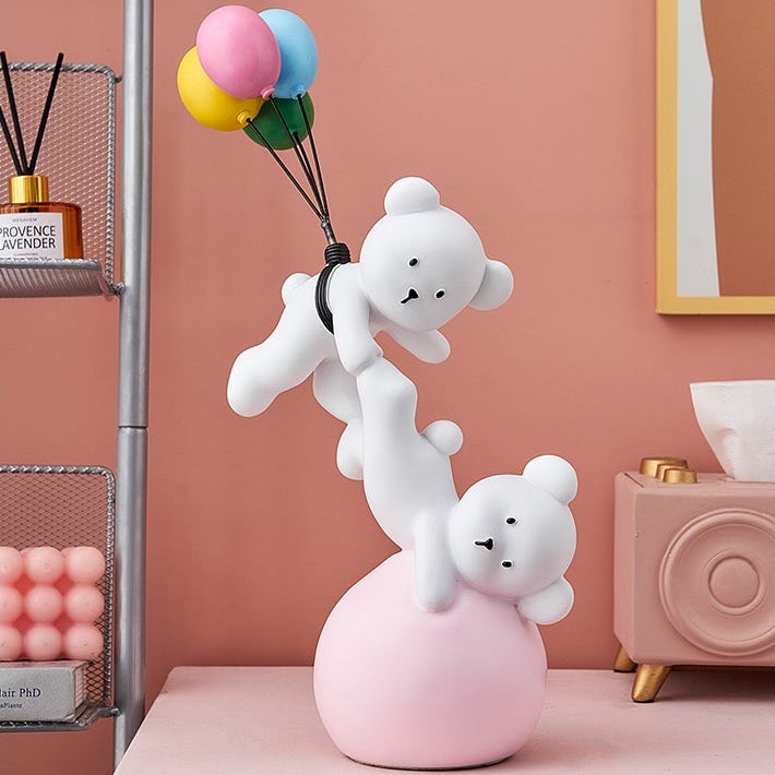 Baby Polar Bear With Balloons