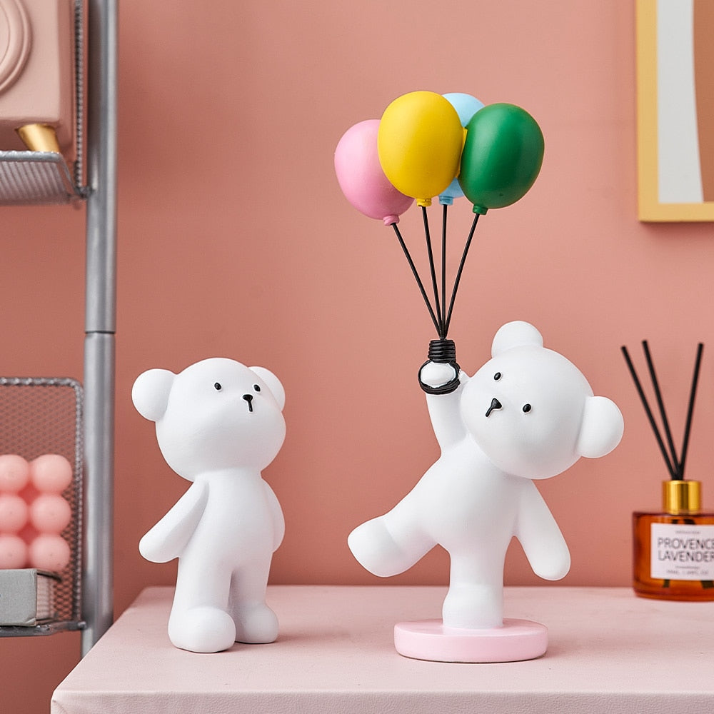 Baby Polar Bear With Balloons
