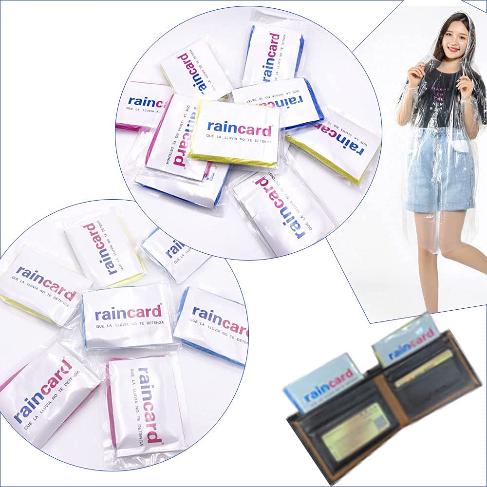 Wallet/Pocket Rain Card - The Ultimate Emergency Raincoat (Pack Of 10)