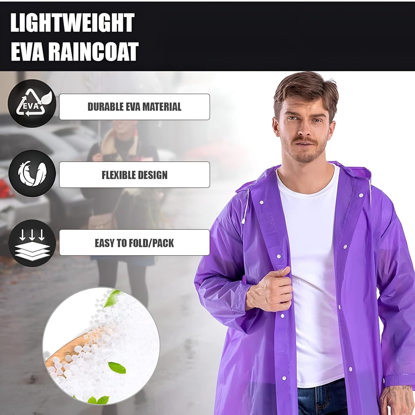 Waterproof Unisex Rain Coat for Men & Women