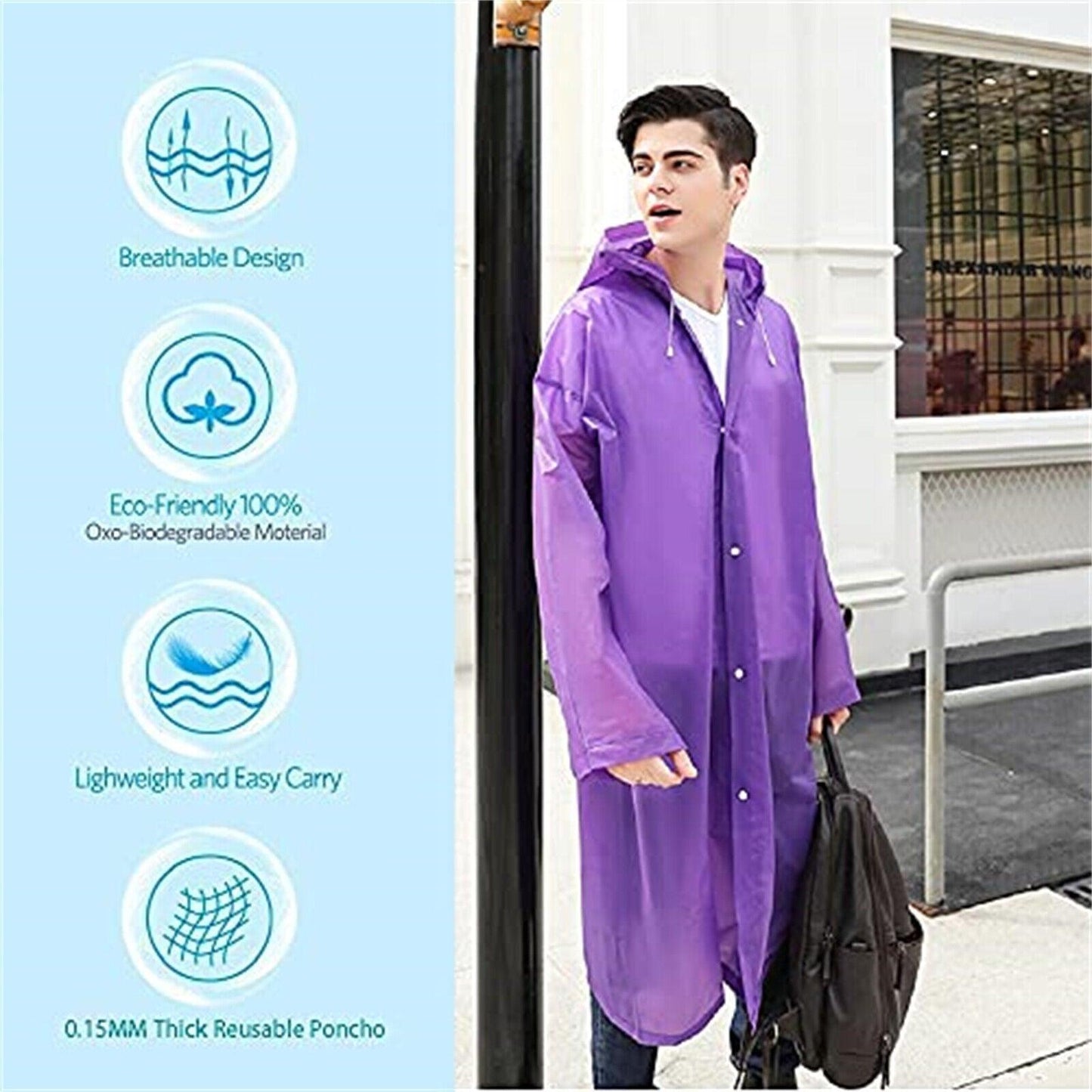 Waterproof Unisex Rain Coat for Men & Women