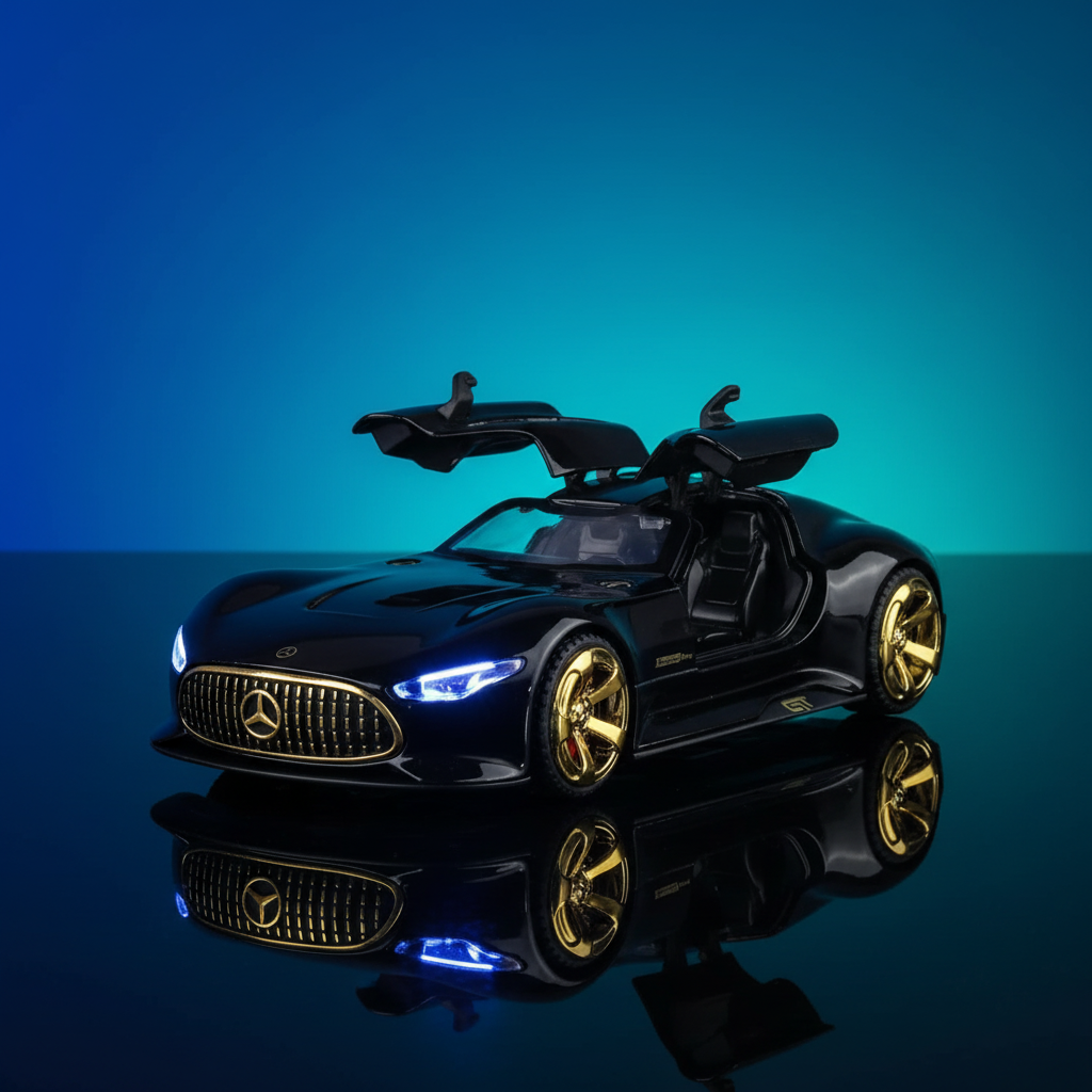 NestyFox CHE ZHI Mercedes AMG Die-Cast Model Car – Alloy Body, Sound & Light Effects