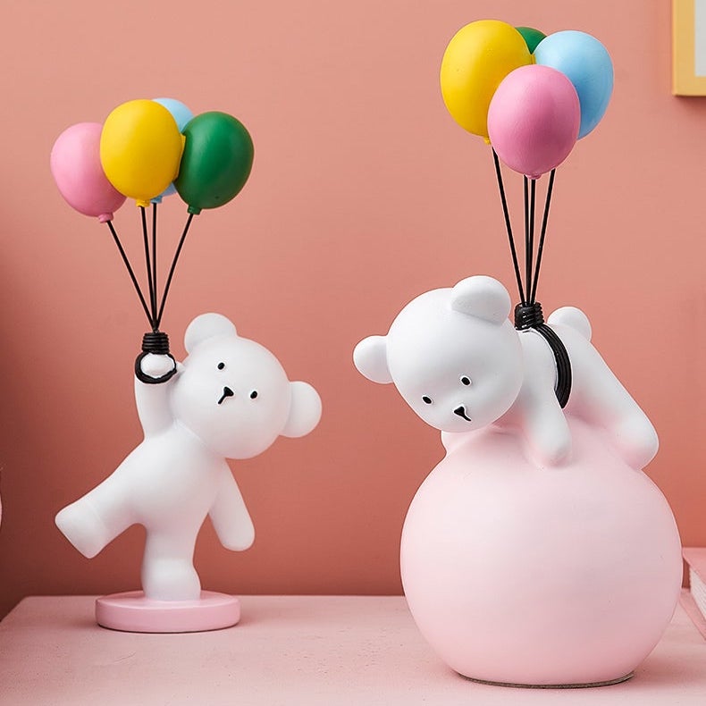 Baby Polar Bear With Balloons
