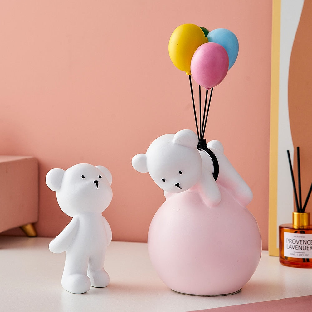 Baby Polar Bear With Balloons