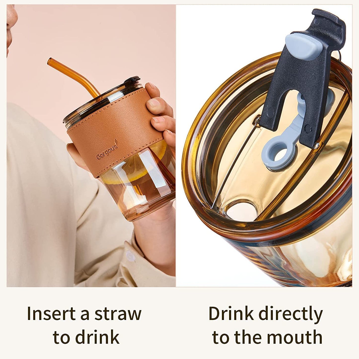 Glass Coffee Mug with Sipper and Leakproof - Dehradun Deals HubCoffee Mug