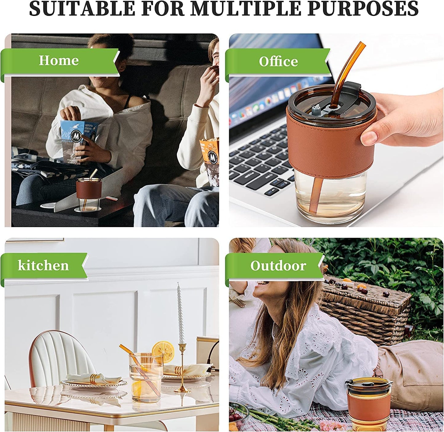 Glass Coffee Mug with Sipper and Leakproof - Dehradun Deals HubCoffee Mug