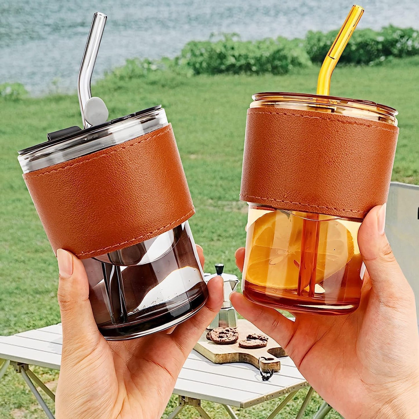 Glass Coffee Mug with Sipper and Leakproof - Dehradun Deals HubCoffee Mug