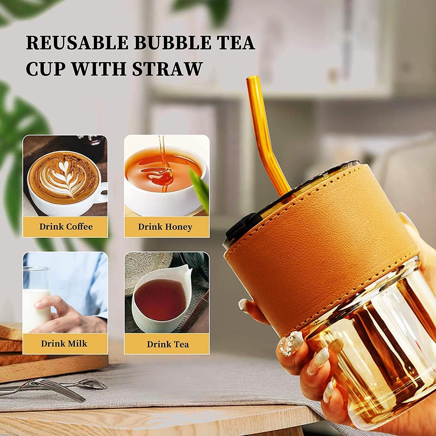 Glass Coffee Mug with Sipper and Leakproof - Dehradun Deals HubCoffee Mug