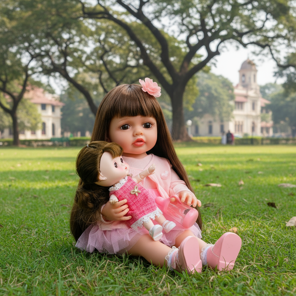 Premium NestyFox Kiki & CoCo Reborn Silicone Baby Doll Playset with Sound & Motion Sensor