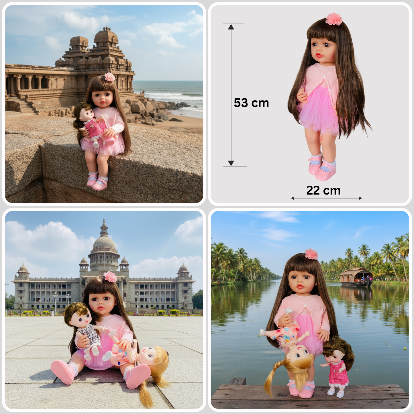 Premium NestyFox Kiki & CoCo Reborn Silicone Baby Doll Playset with Sound & Motion Sensor