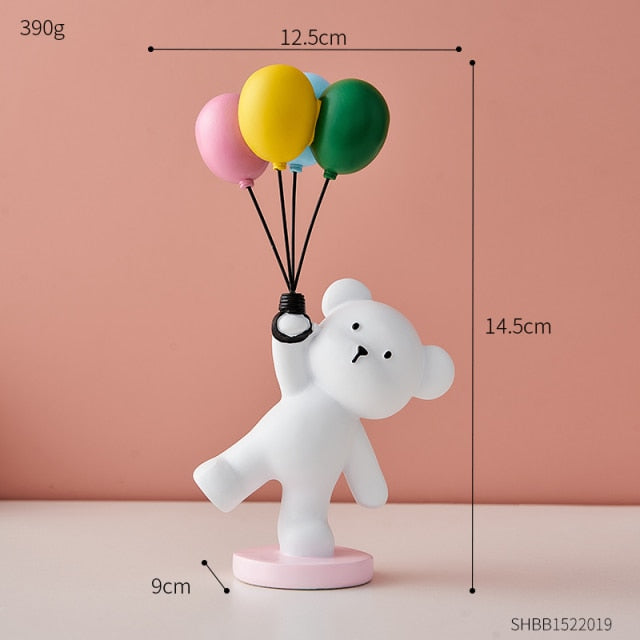 Baby Polar Bear With Balloons