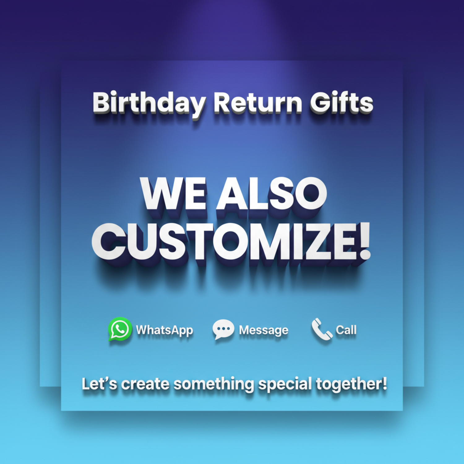 Birthday Return Gifts