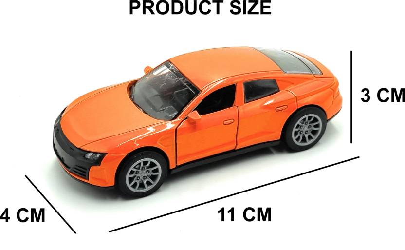 1:36 Scale Die-Cast Pull-Back Metal Car with Sound, Light, and Openable Doors for Kids