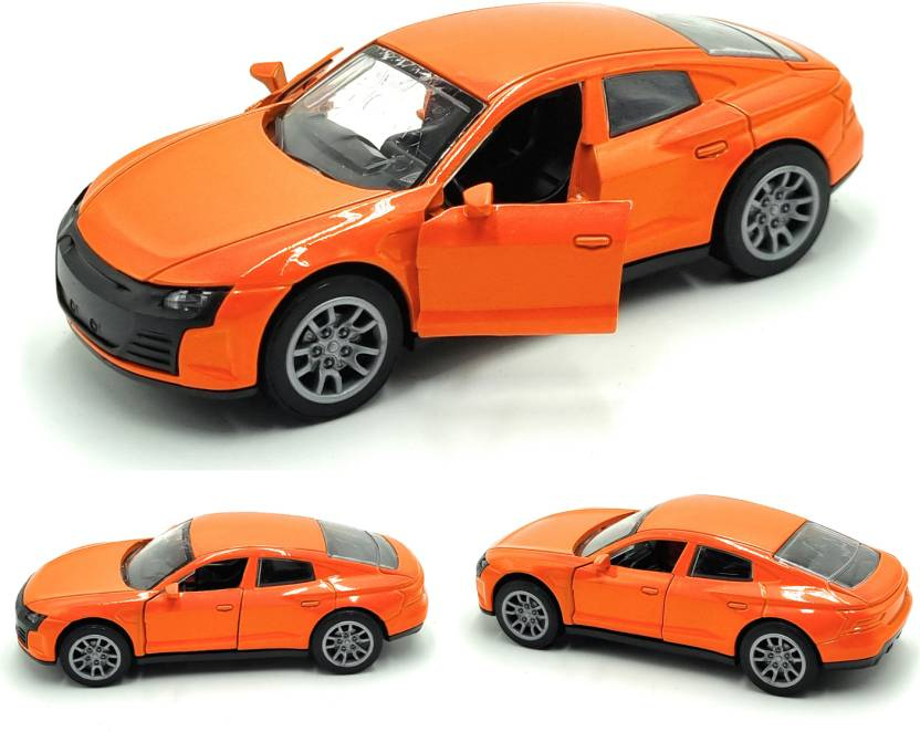 1:36 Scale Die-Cast Pull-Back Metal Car with Sound, Light, and Openable Doors for Kids