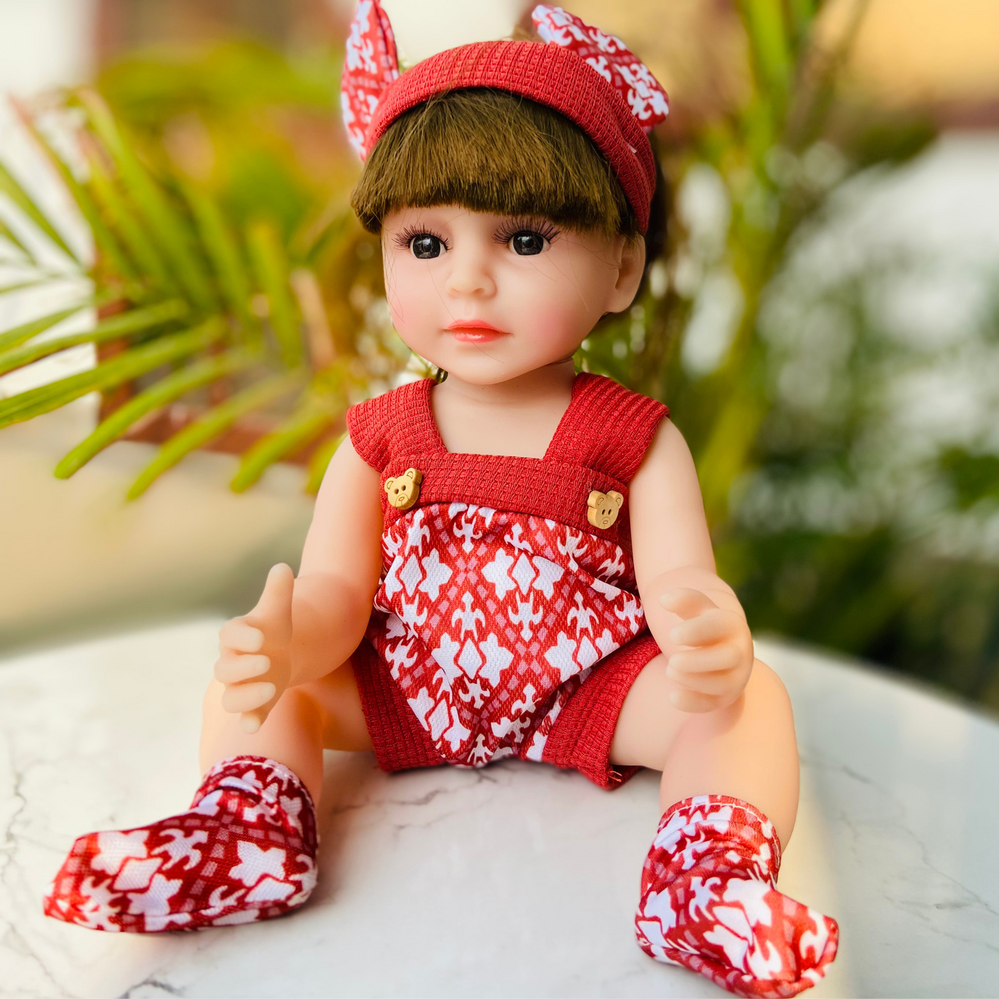 NestyFox 33 cm Realistic Silicone Baby Doll