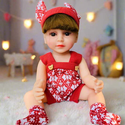 NestyFox 33 cm Realistic Silicone Baby Doll