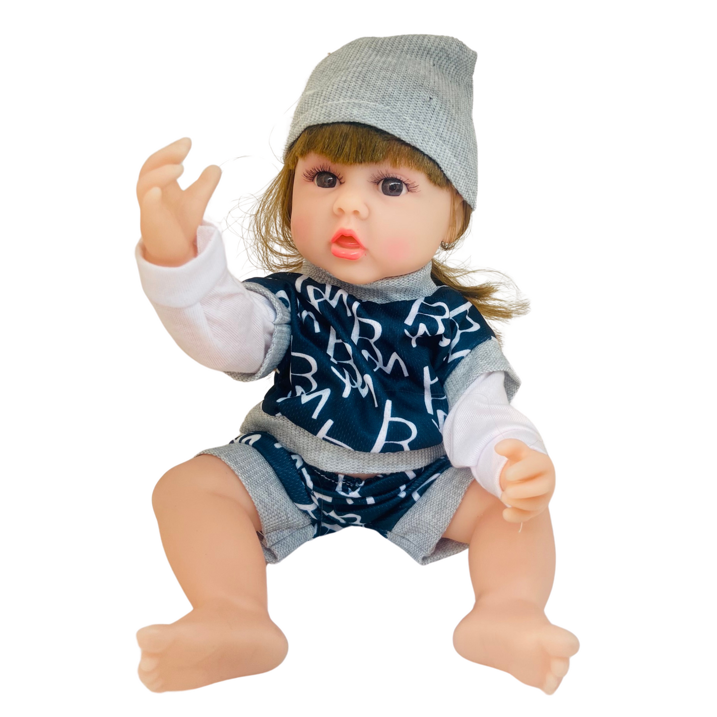 NestyFox 33 cm Realistic Silicone Baby Doll