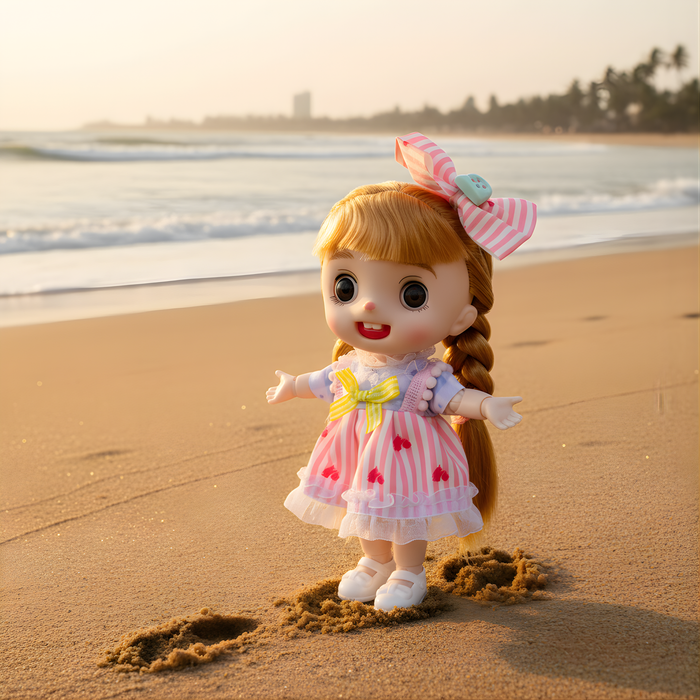 CoCo Vinyl Reborn Doll – 15 Movable Joints & Musical Play