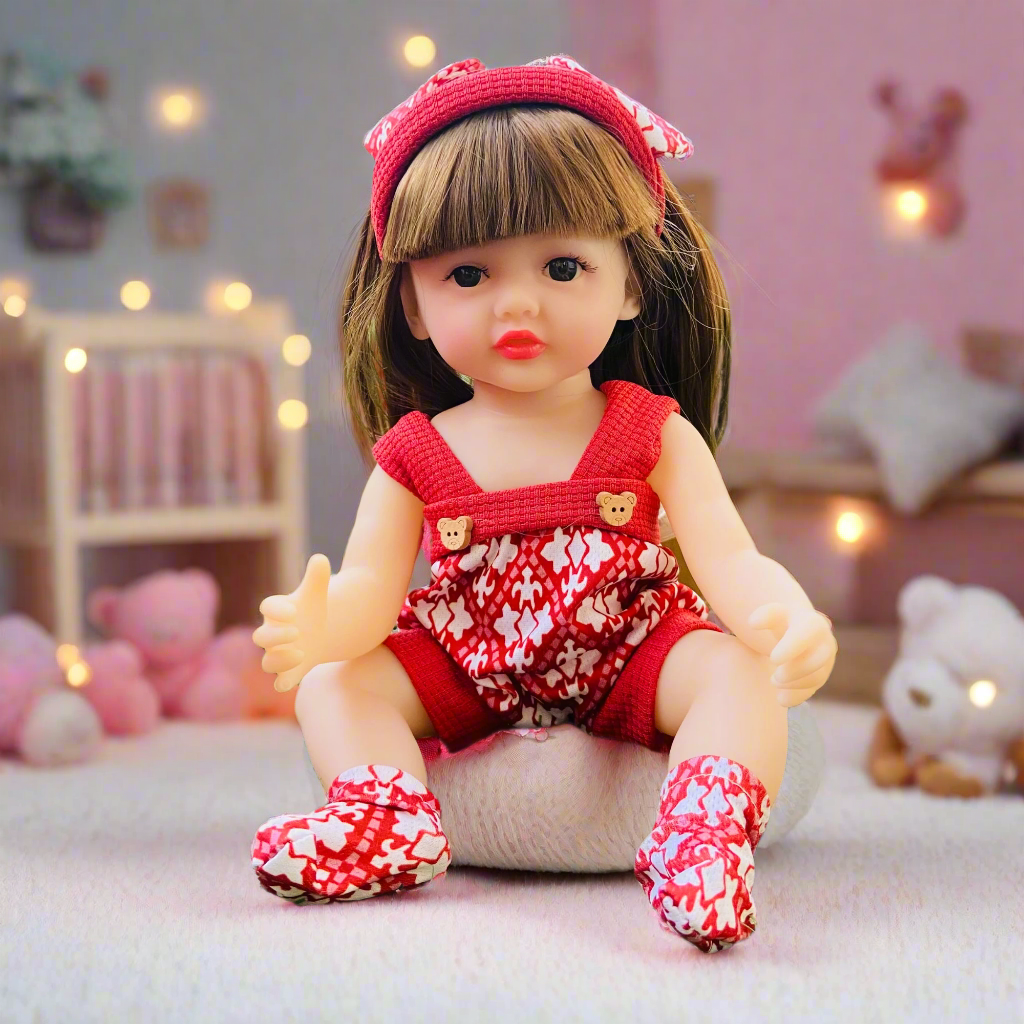 NestyFox 33 cm Realistic Silicone Baby Doll