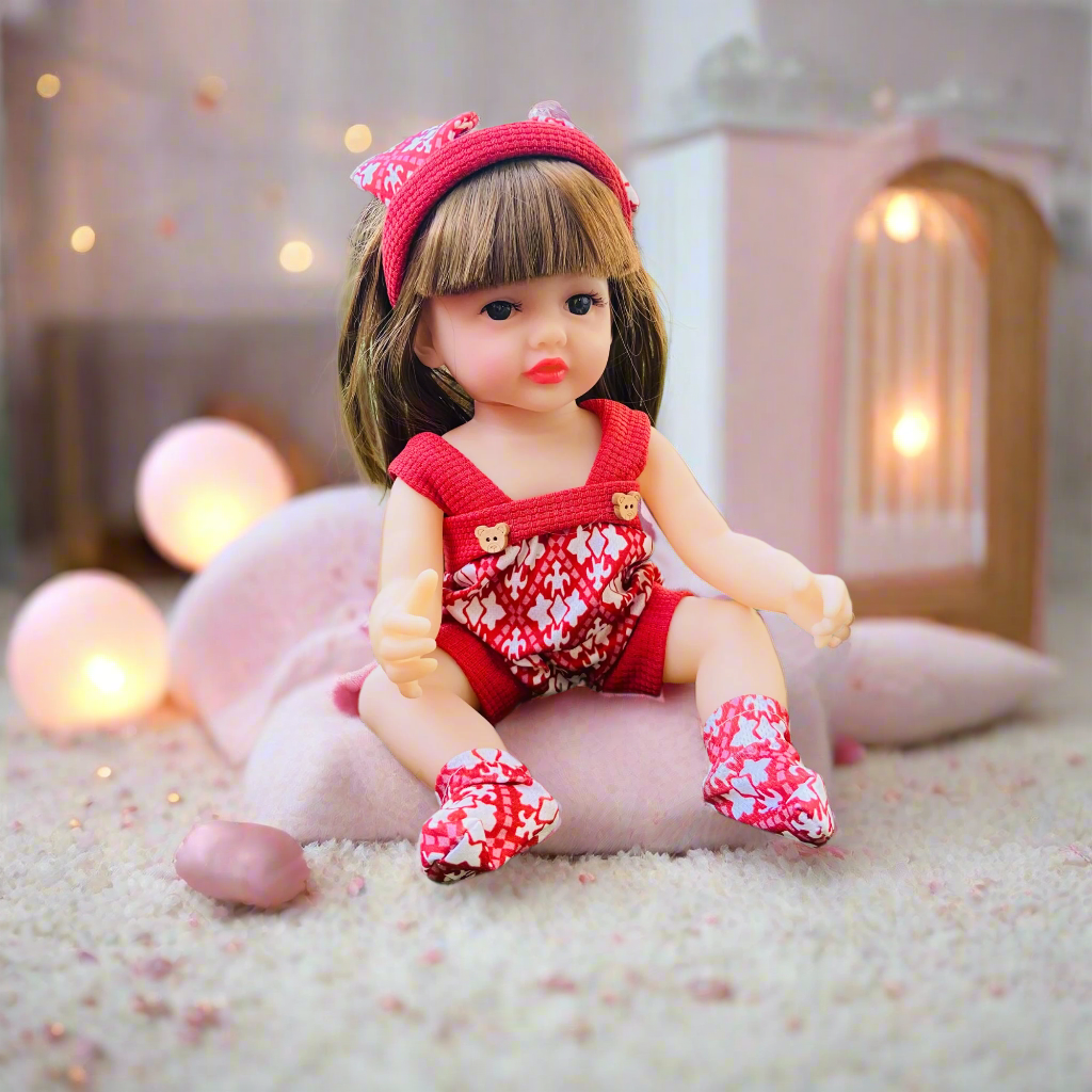 NestyFox 33 cm Realistic Silicone Baby Doll