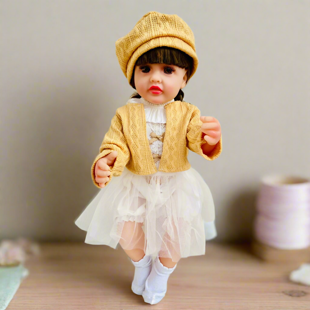 Silicone Baby Doll 55cm – Assorted Dress (No Music)