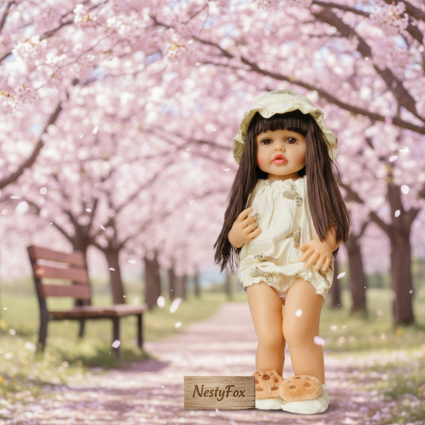 53cm Silicone Doll Gift Set - Complete Play Collection with LED Accessories & Extra Dress