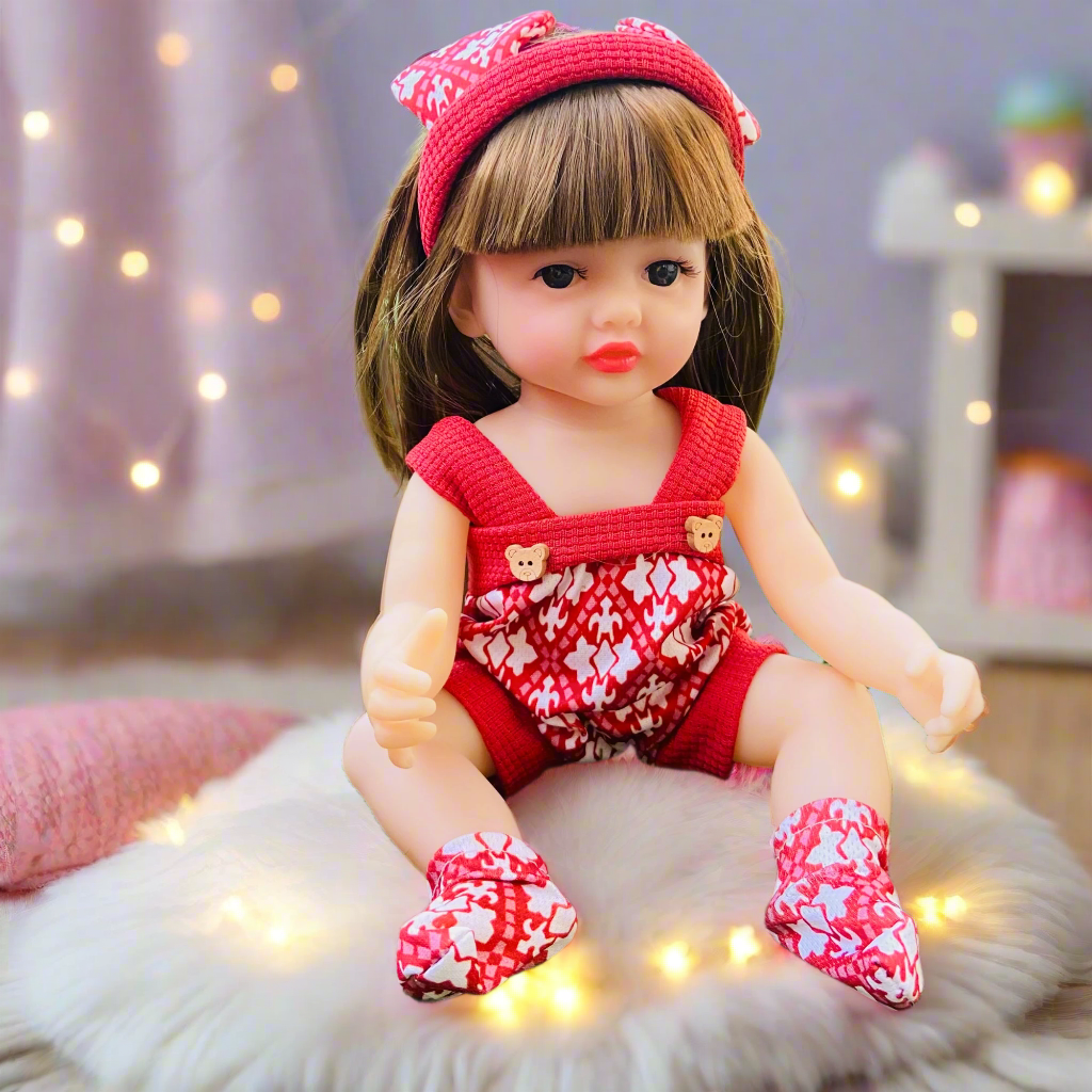 NestyFox 33 cm Realistic Silicone Baby Doll