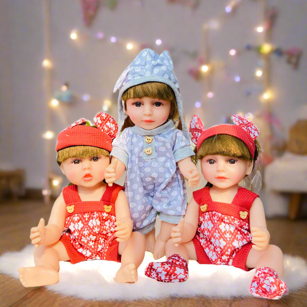NestyFox 33 cm Realistic Silicone Baby Doll