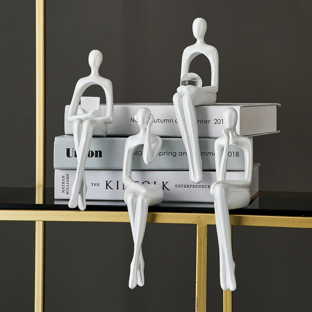 Abstract Bookshelf Decor Figurines