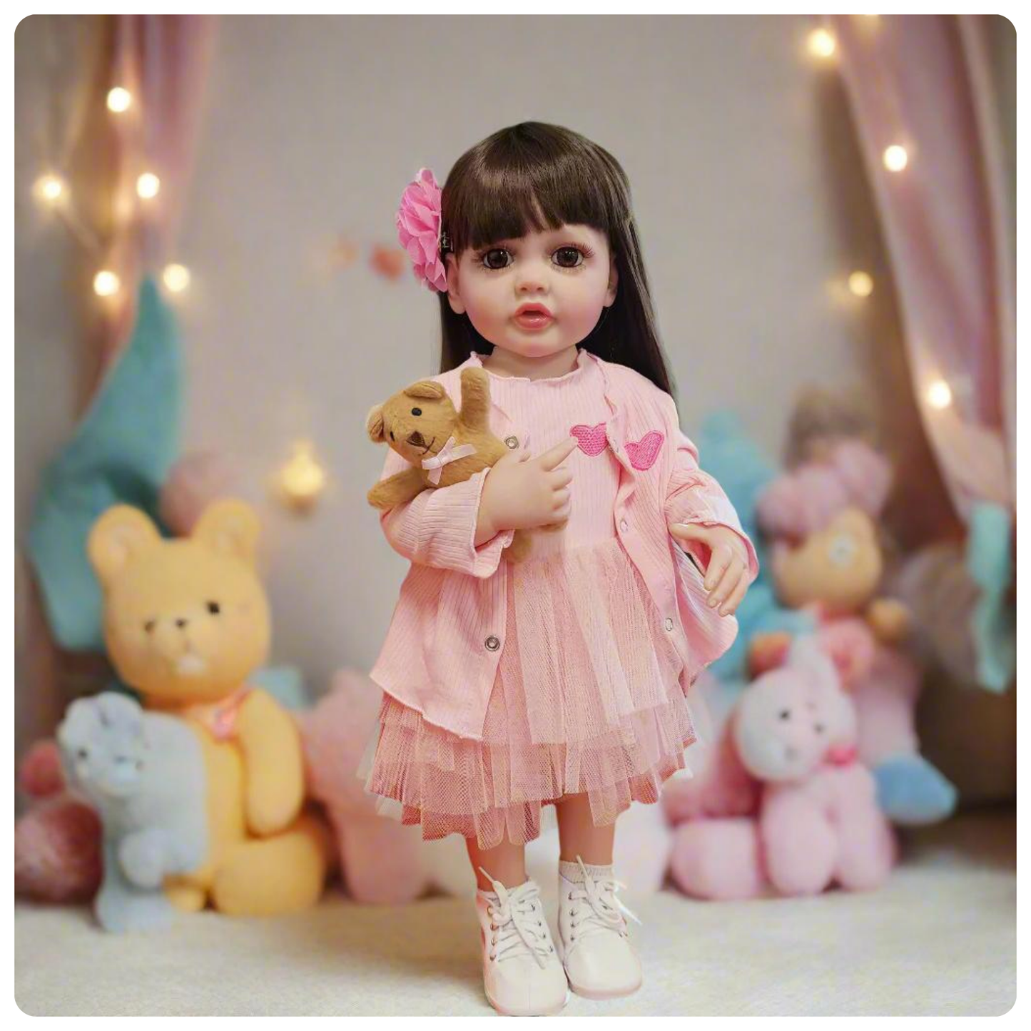 NestyFox- Lifelike Silicone Doll – The Perfect Companion for Kids & Collectors