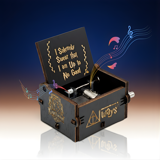 Harry Potter Music Box – Wooden Hand Crank Music Box | Vintage Collectible Gift for Kids