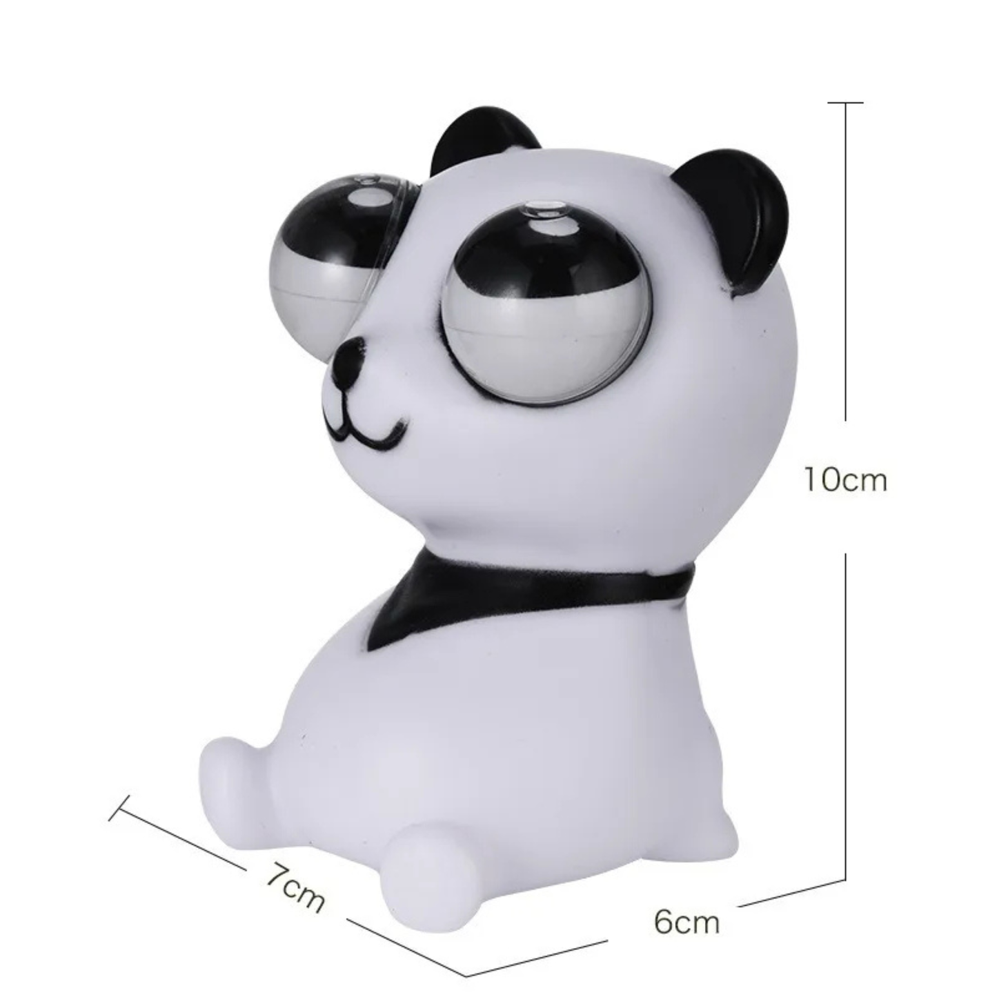 Unisex Cartoon Panda Pop Fidget Eyes Squeeze Toy - Stress Relief Squishy (Black & White)